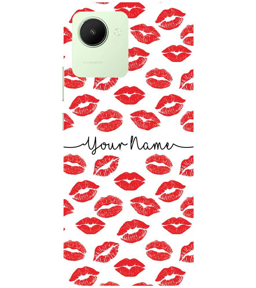 IK5015-Girly Lipstics with Name Back Cover for Realme C30