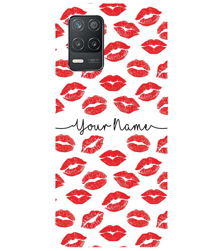 IK5015-Girly Lipstics with Name Back Cover for Realme V13 5G