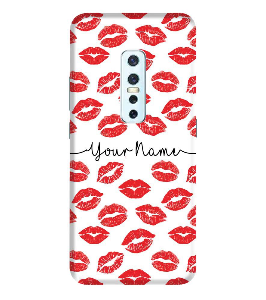 IK5015-Girly Lipstics with Name Back Cover for Vivo V17 Pro