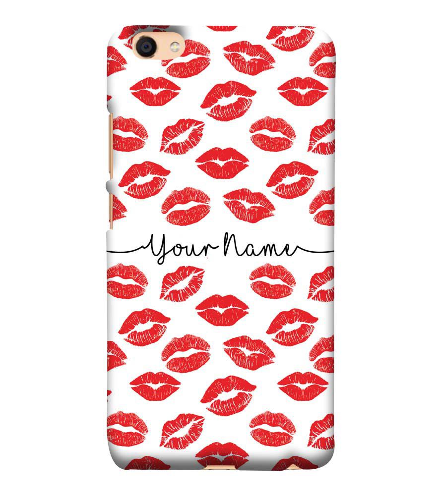 IK5015-Girly Lipstics with Name Back Cover for Vivo Y55L