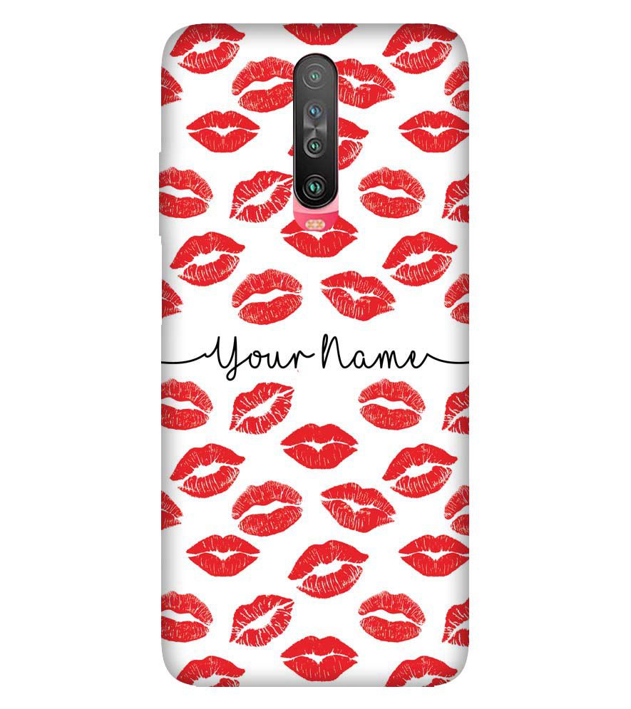 IK5015-Girly Lipstics with Name Back Cover for Xiaomi Poco X2