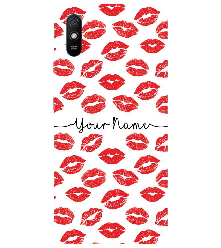 IK5015-Girly Lipstics with Name Back Cover for Xiaomi Redmi 9i