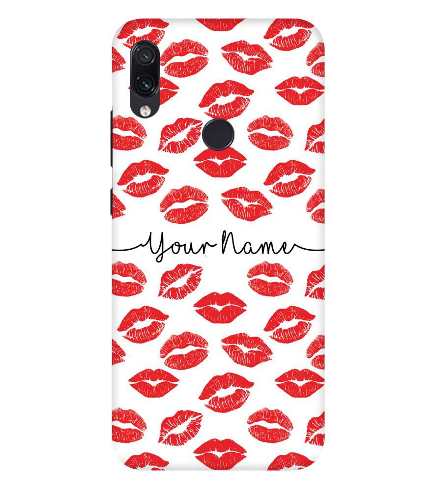 IK5015-Girly Lipstics with Name Back Cover for Xiaomi Redmi Note 7S