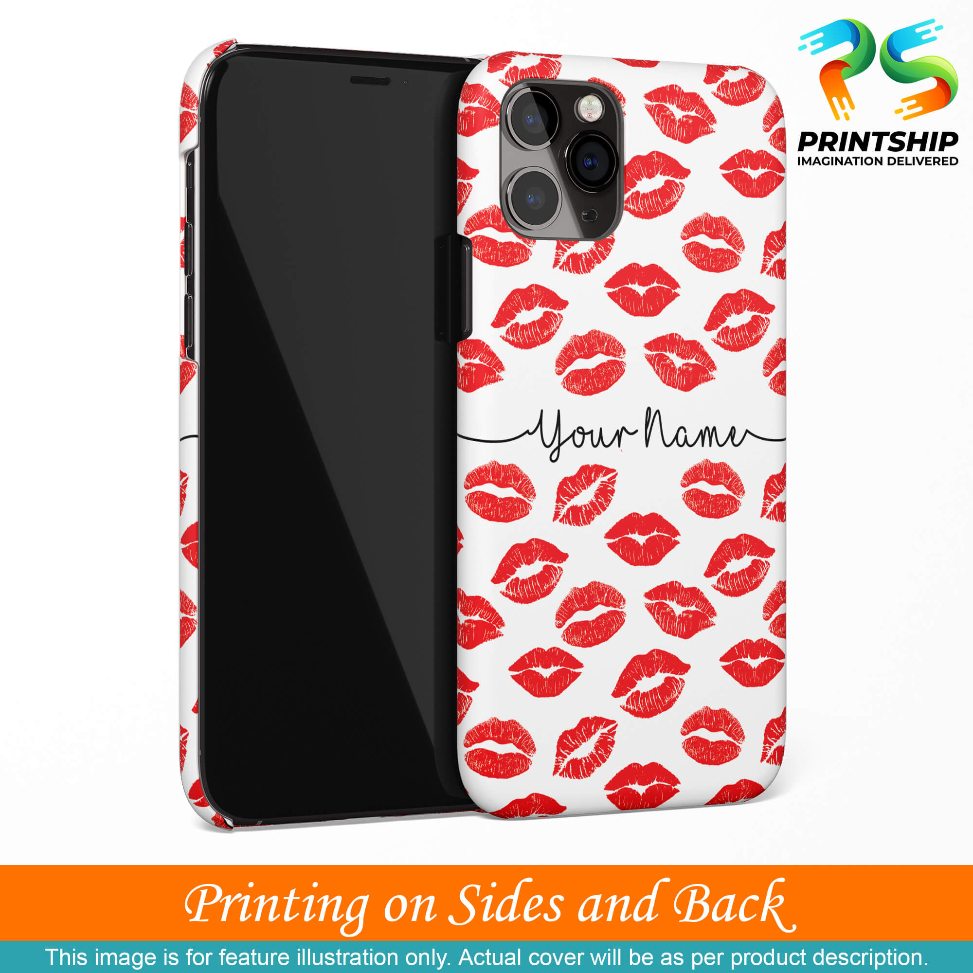 IK5015-Girly Lipstics with Name Back Cover for Realme 7 Pro-Image3