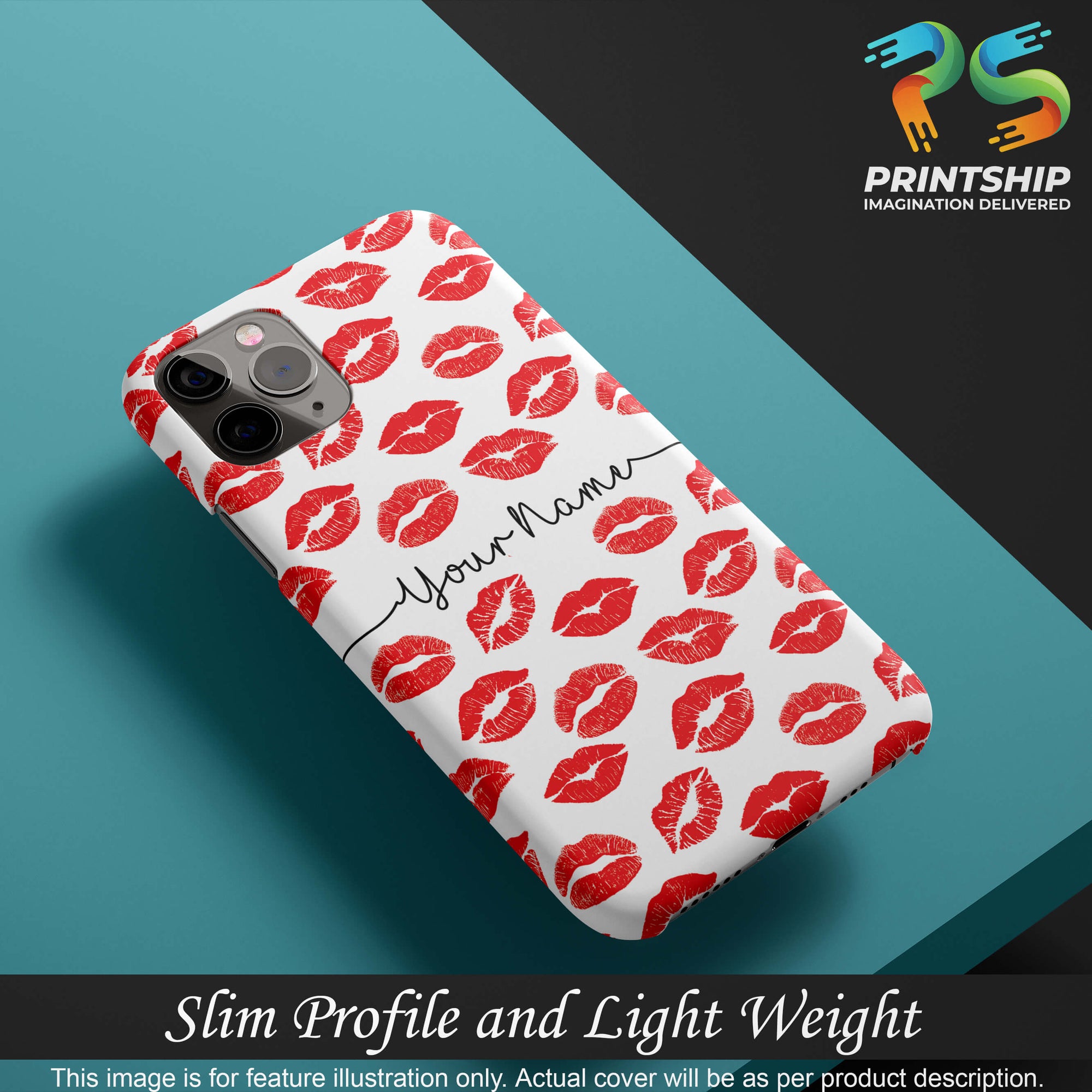 IK5015-Girly Lipstics with Name Back Cover for Realme C30-Image4