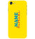 IK5016-Yellow Name and Surname Back Cover for Apple iPhone 7