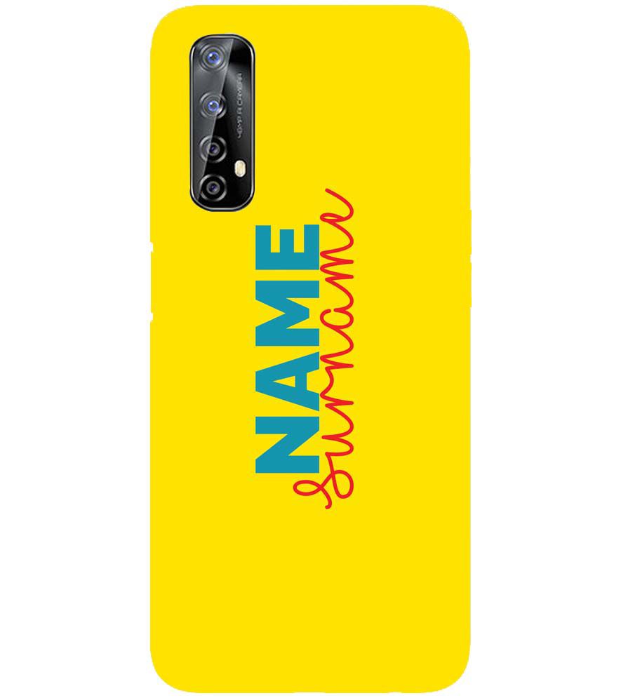 IK5016-Yellow Name and Surname Back Cover for Realme 7