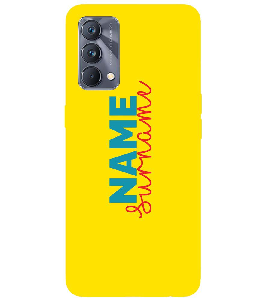 IK5016-Yellow Name and Surname Back Cover for Realme GT Master