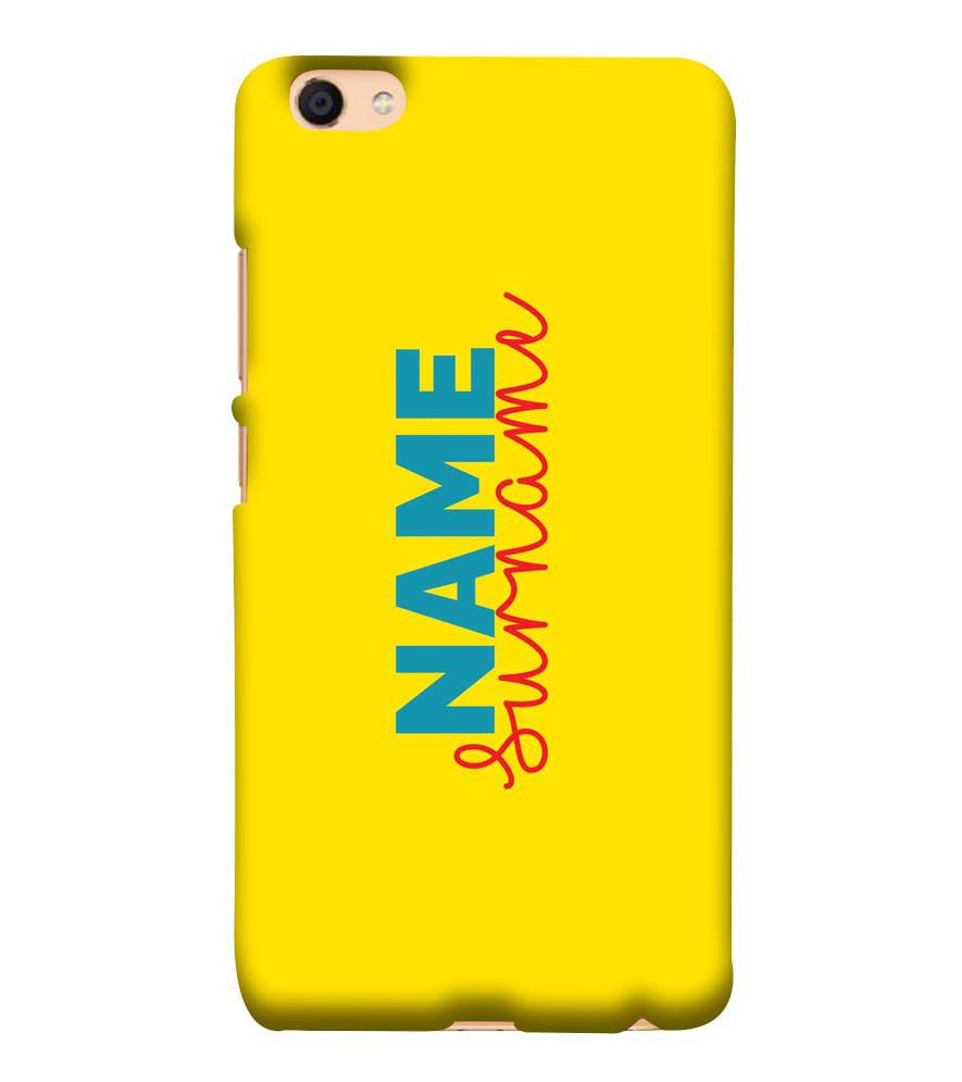 IK5016-Yellow Name and Surname Back Cover for Vivo Y55L