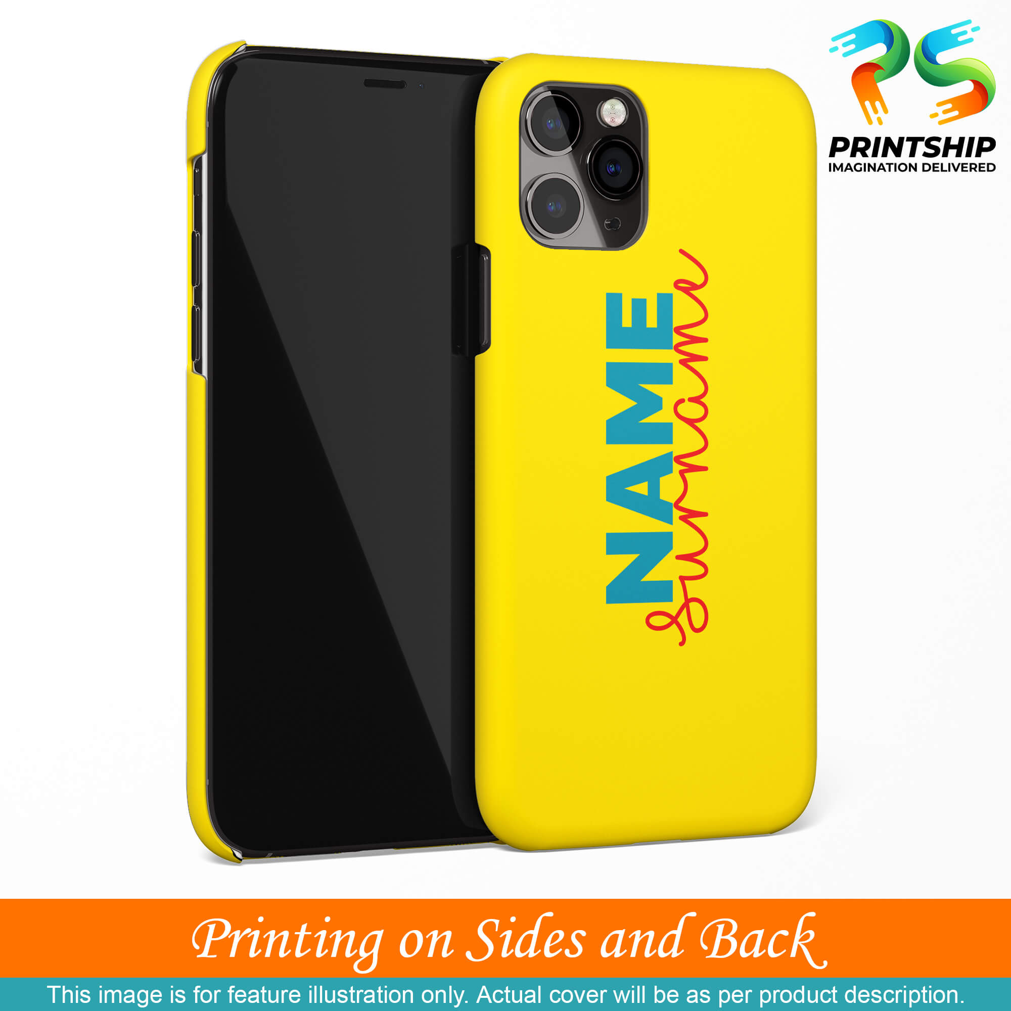 IK5016-Yellow Name and Surname Back Cover for Xiaomi Mi A3-Image3