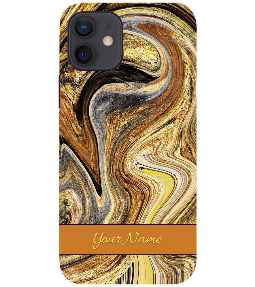 IK5018-Modern Art Name Back Cover for Apple iPhone 12