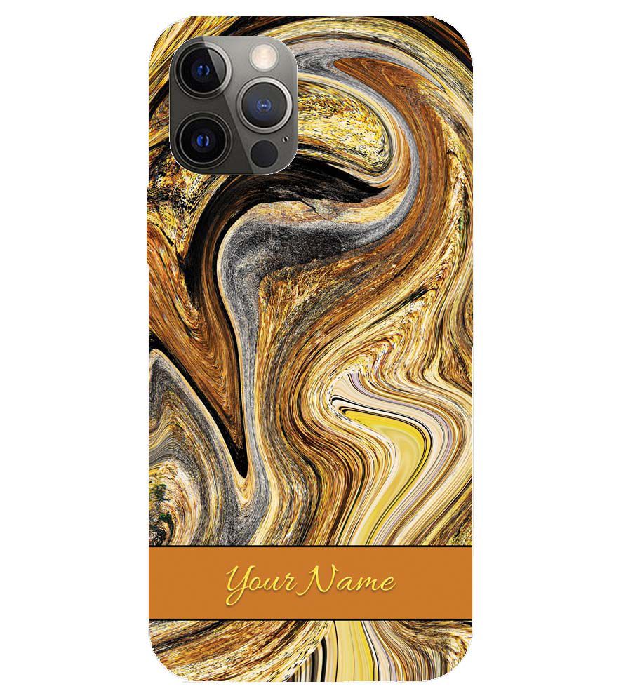 IK5018-Modern Art Name Back Cover for Apple iPhone 12 Pro