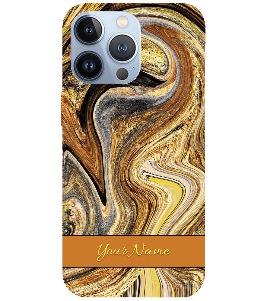 IK5018-Modern Art Name Back Cover for Apple iPhone 13 Pro