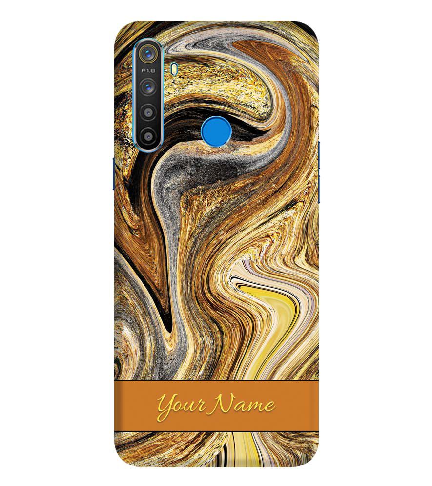 IK5018-Modern Art Name Back Cover for Realme 5