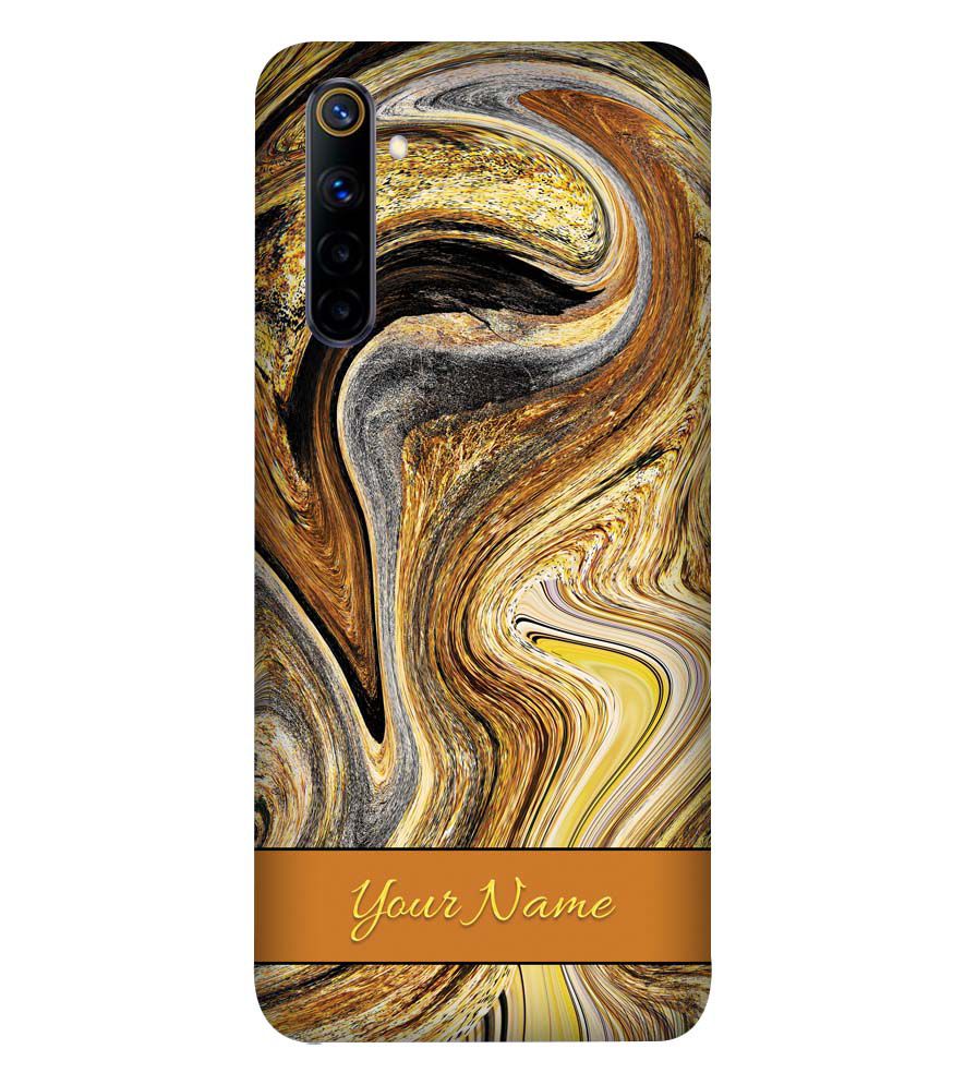 IK5018-Modern Art Name Back Cover for Realme 6i