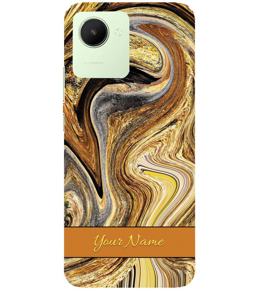 IK5018-Modern Art Name Back Cover for Realme C30