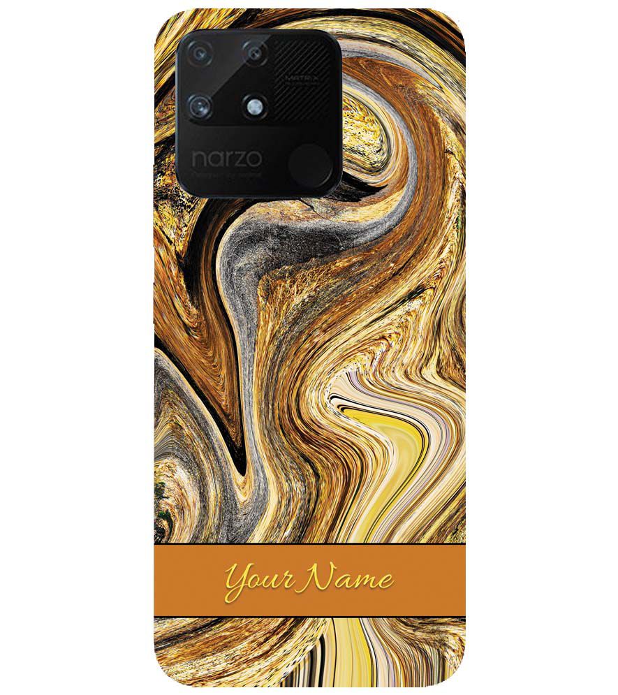 IK5018-Modern Art Name Back Cover for Realme Narzo 50A