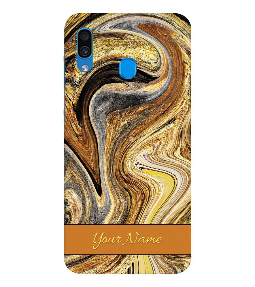 IK5018-Modern Art Name Back Cover for Samsung Galaxy A20