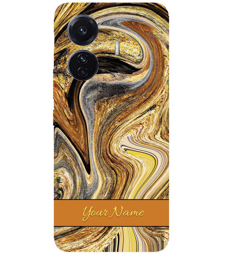 IK5018-Modern Art Name Back Cover for vivo T1 Pro