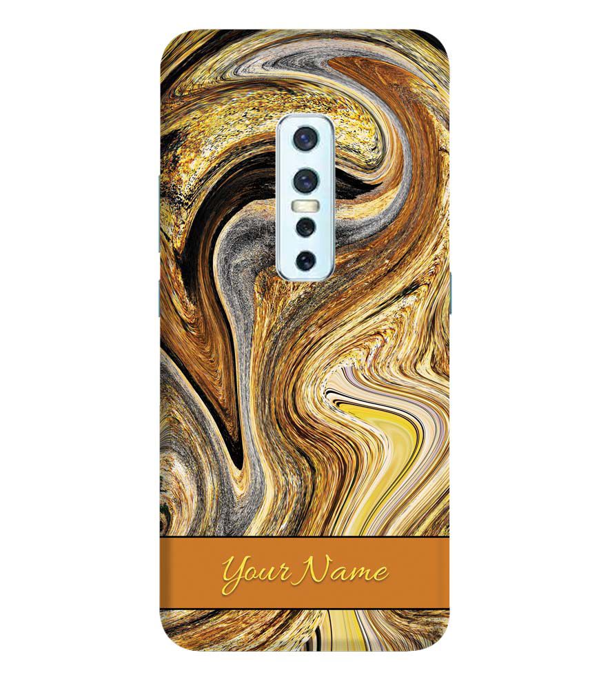 IK5018-Modern Art Name Back Cover for Vivo V17 Pro