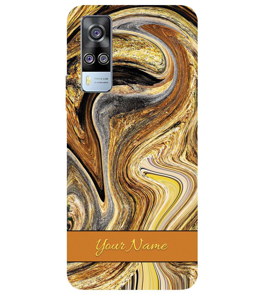 IK5018-Modern Art Name Back Cover for vivo Y51 (2020, December)