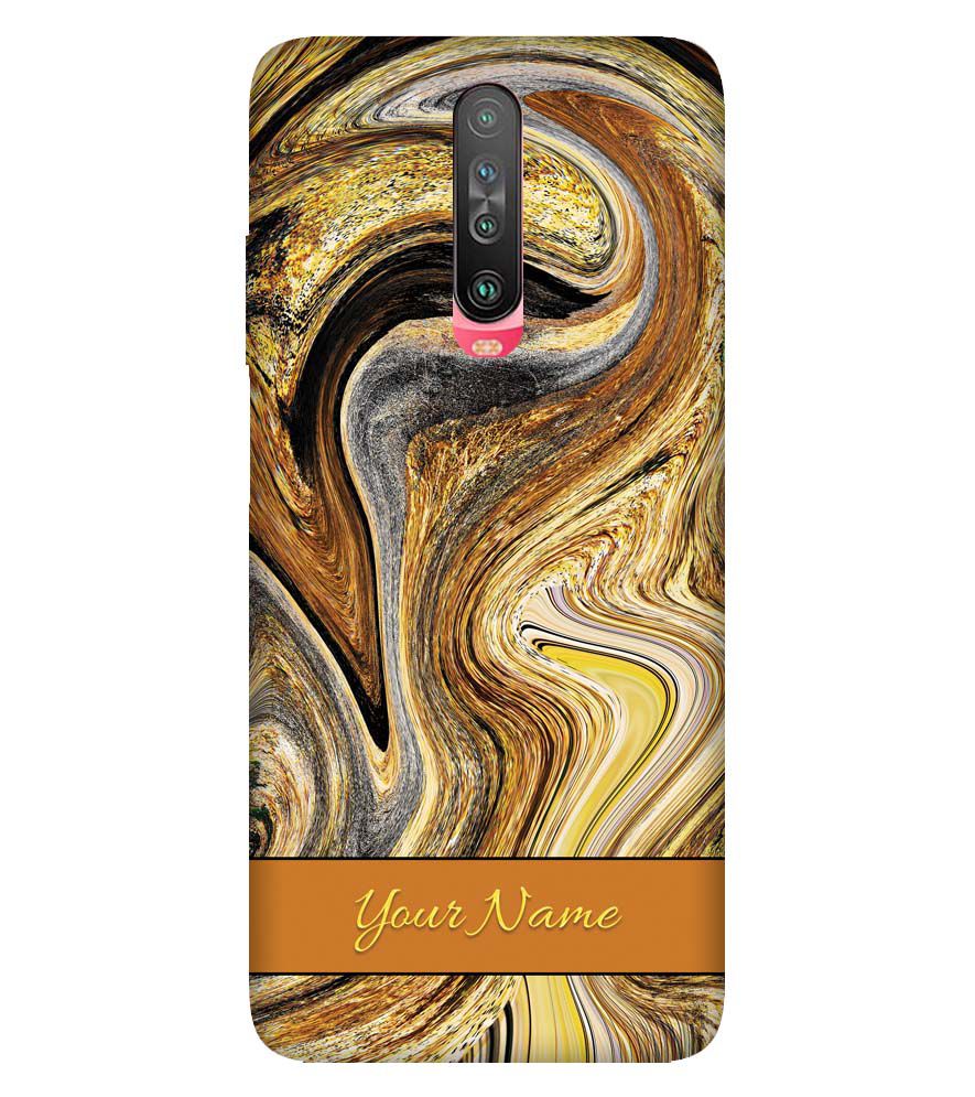 IK5018-Modern Art Name Back Cover for Xiaomi Poco X2