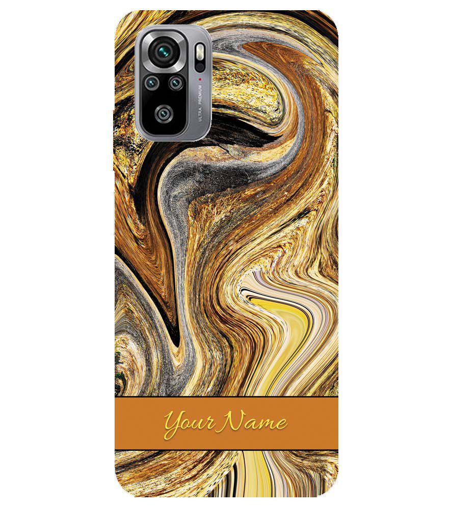 IK5018-Modern Art Name Back Cover for Xiaomi Redmi Note 10