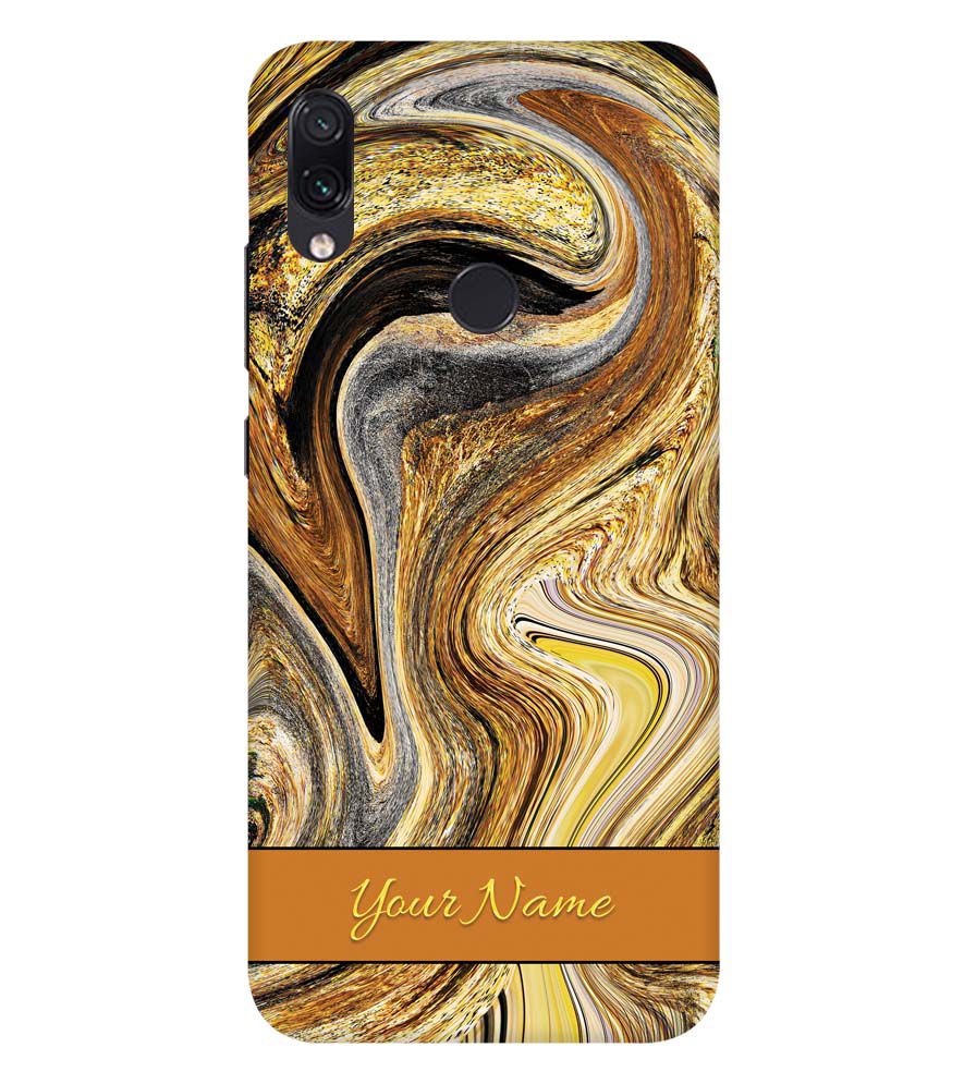 IK5018-Modern Art Name Back Cover for Xiaomi Redmi Note 7S