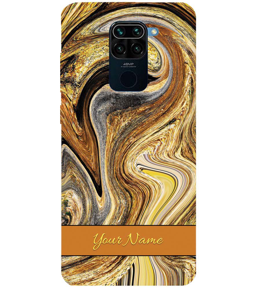 IK5018-Modern Art Name Back Cover for Xiaomi Redmi Note 9