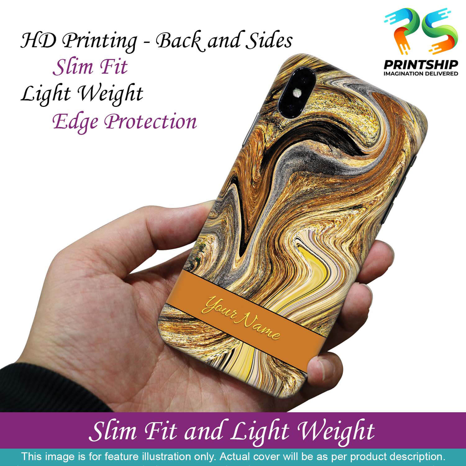 IK5018-Modern Art Name Back Cover for Xiaomi Redmi Note 9