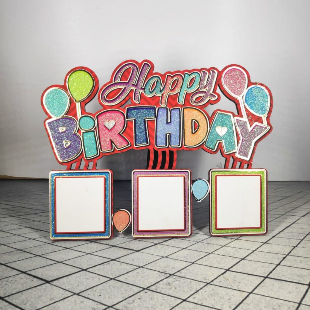 Birthday 9x12 Inch Wooden Collage