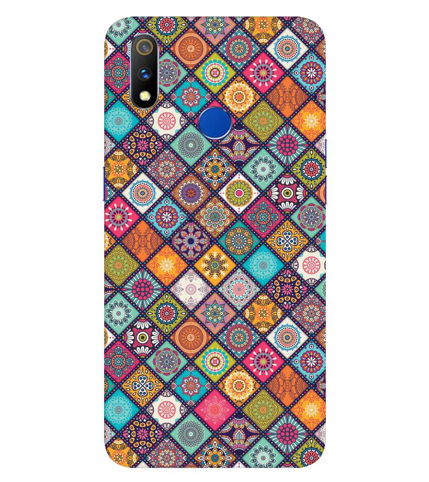 P0197-Beautiful Mandala Pattern Back Cover for  Realme X Lite