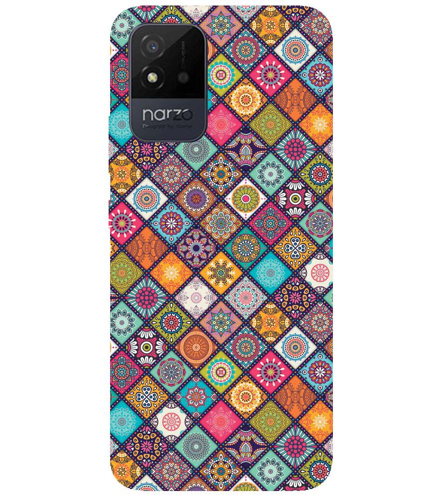 P0197-Beautiful Mandala Pattern Back Cover for Realme Narzo 50i