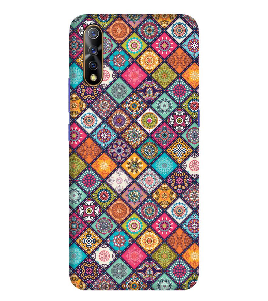 P0197-Beautiful Mandala Pattern Back Cover for Vivo S1