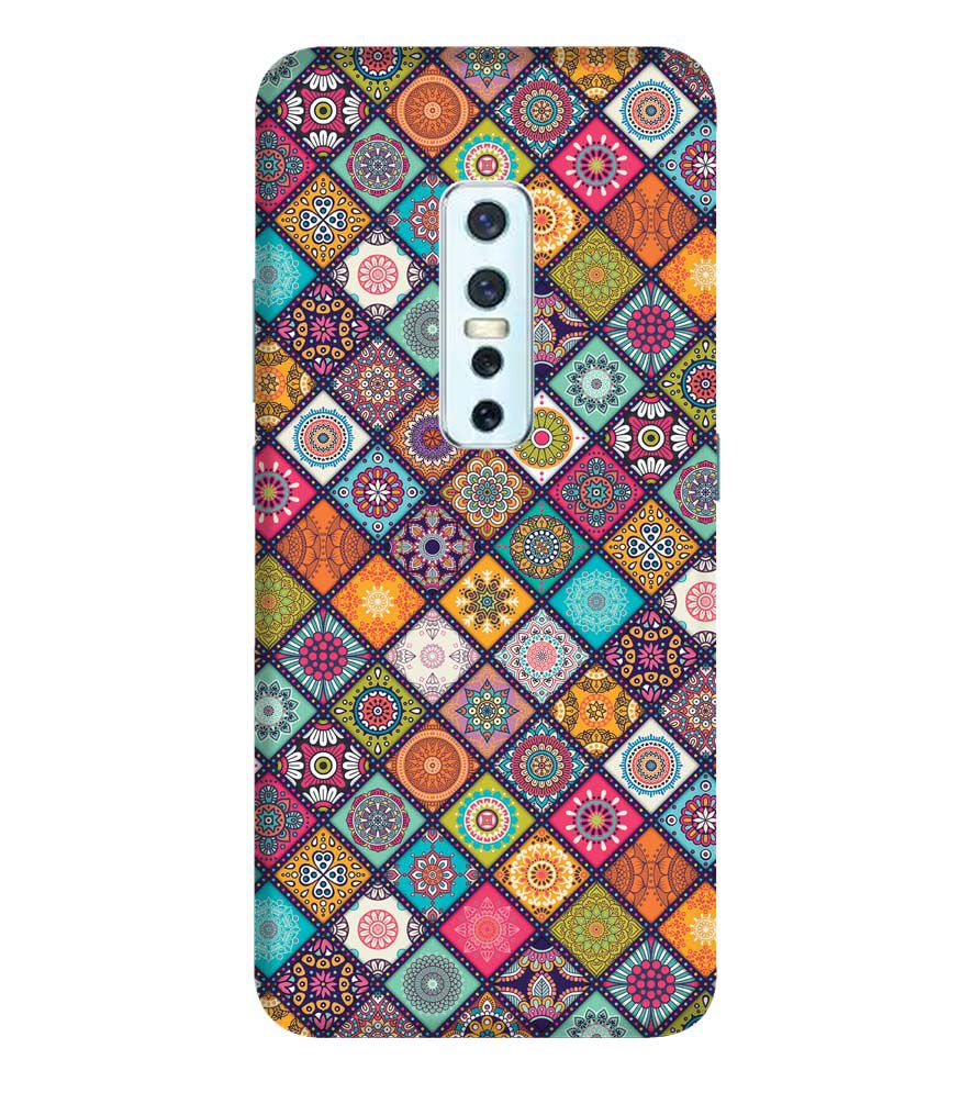 P0197-Beautiful Mandala Pattern Back Cover for Vivo V17 Pro