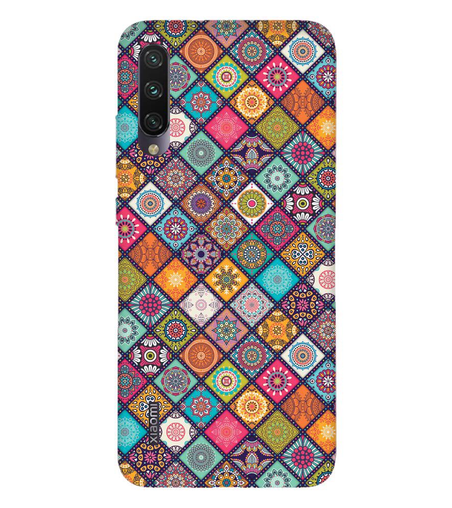 P0197-Beautiful Mandala Pattern Back Cover for Xiaomi Mi A3