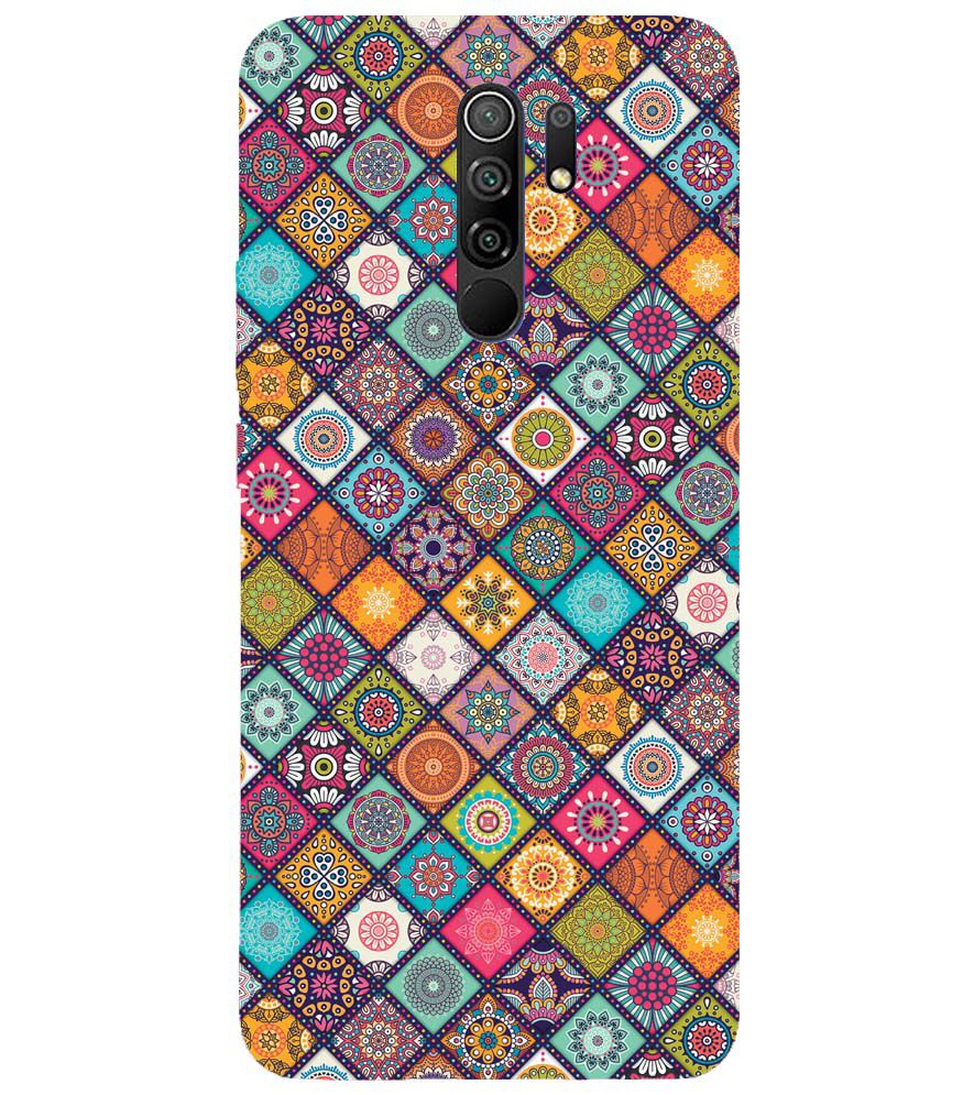 P0197-Beautiful Mandala Pattern Back Cover for Xiaomi Poco M2