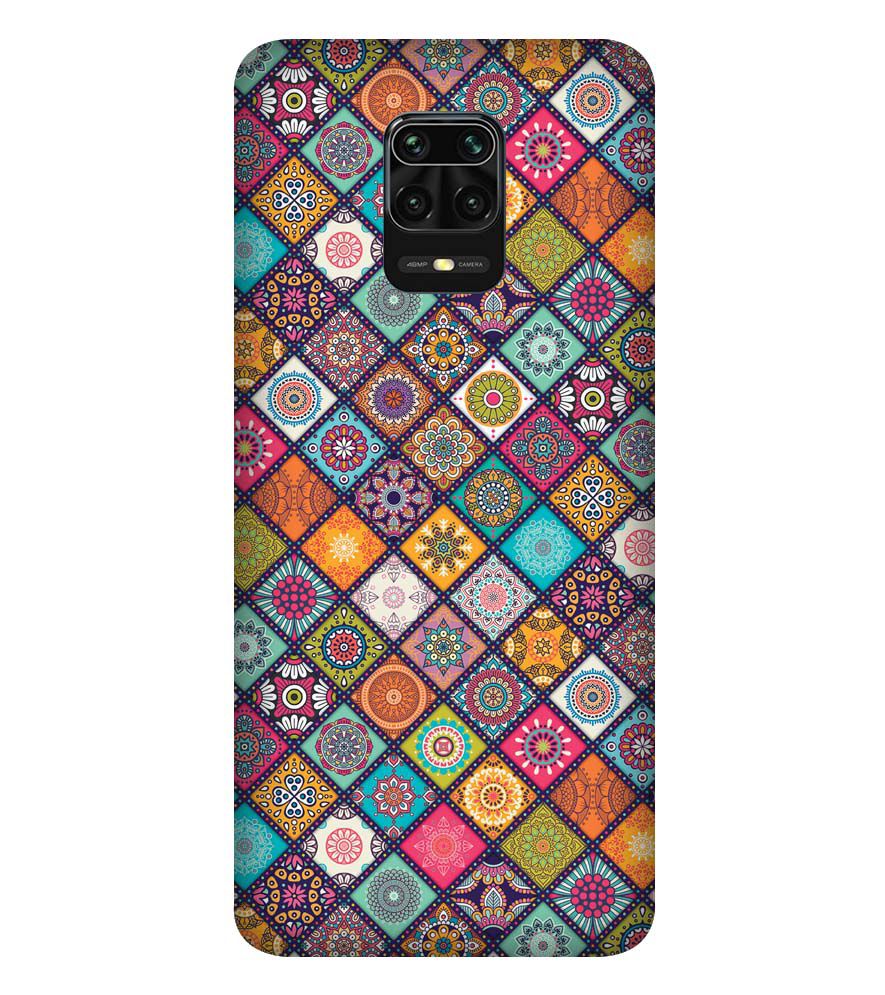 P0197-Beautiful Mandala Pattern Back Cover for Xiaomi Redmi Note 9 Pro