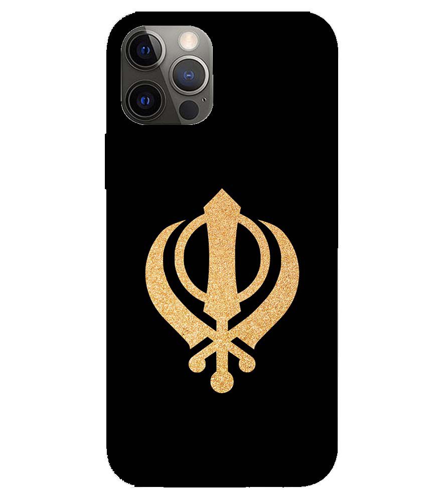 PS1300-Khanda Sahib Back Cover for Apple iPhone 12 Pro