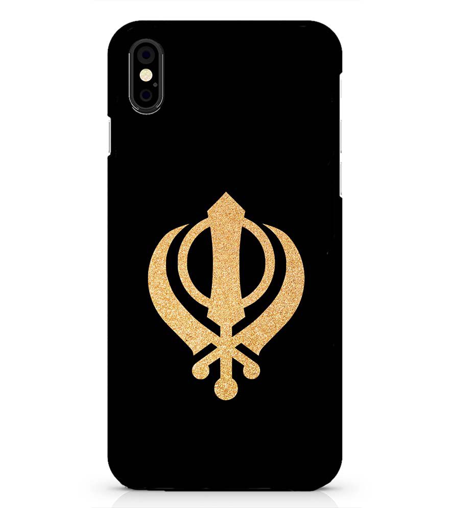 PS1300-Khanda Sahib Back Cover for Apple iPhone X