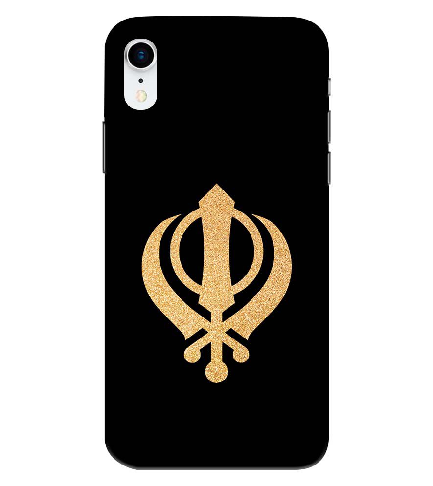 PS1300-Khanda Sahib Back Cover for Apple iPhone XR