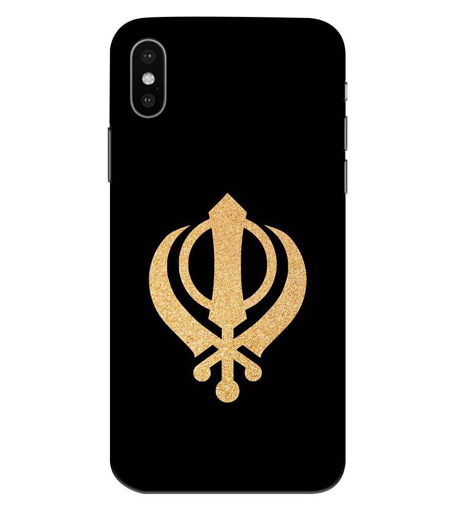 PS1300-Khanda Sahib Back Cover for Apple iPhone XS Max