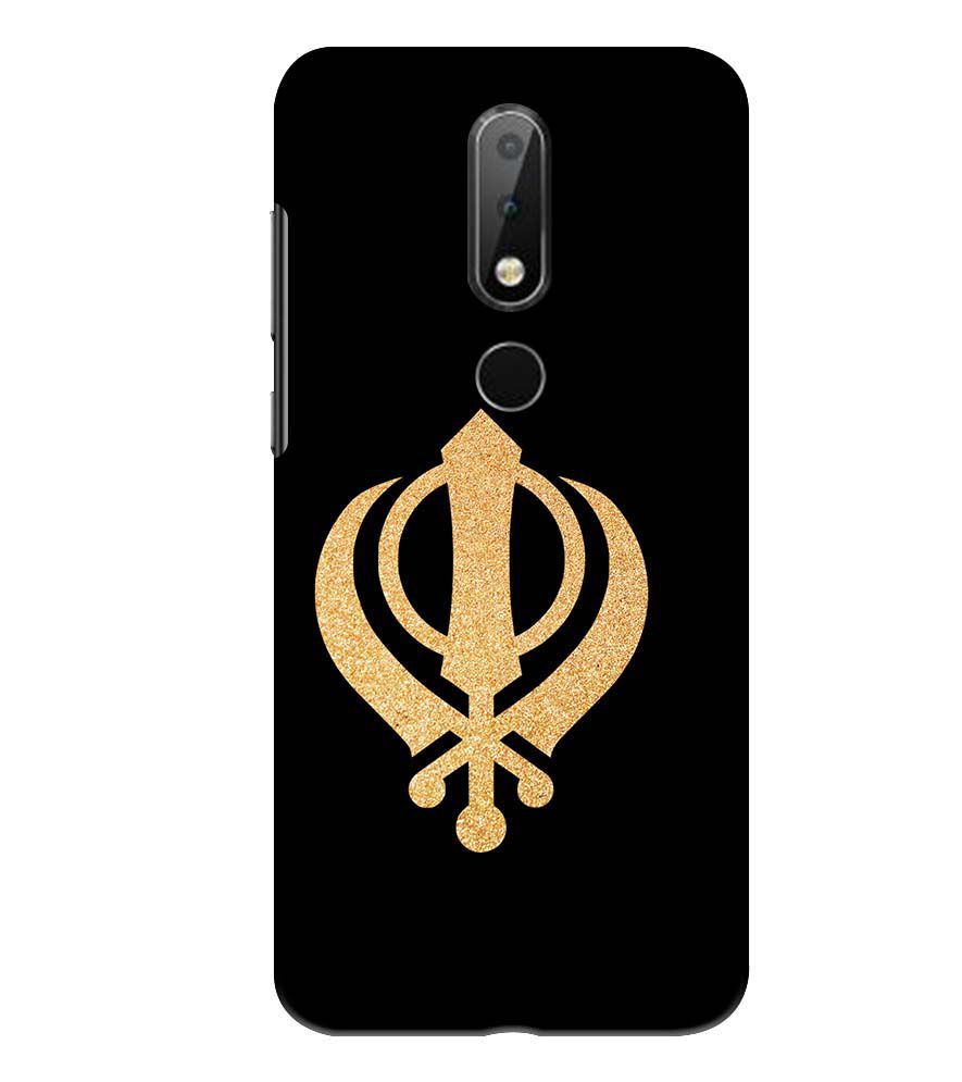 PS1300-Khanda Sahib Back Cover for Nokia 6.1 Plus (Nokia X6)