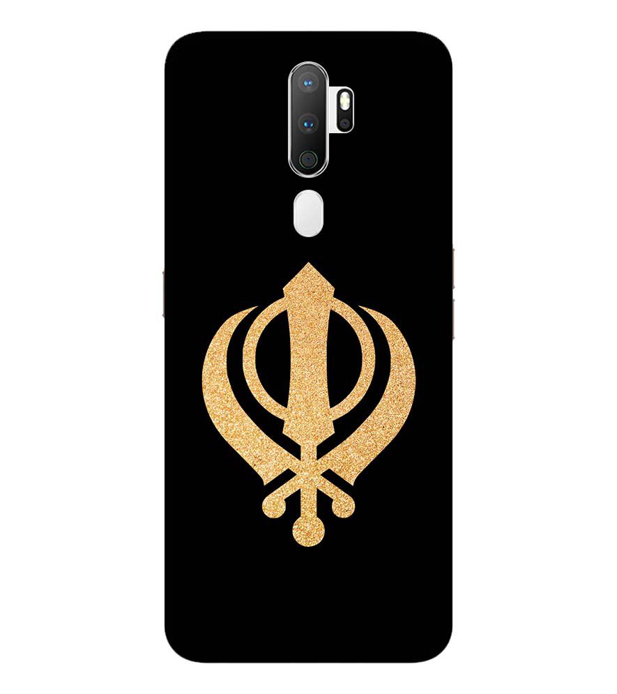 PS1300-Khanda Sahib Back Cover for Oppo A9 (2020)