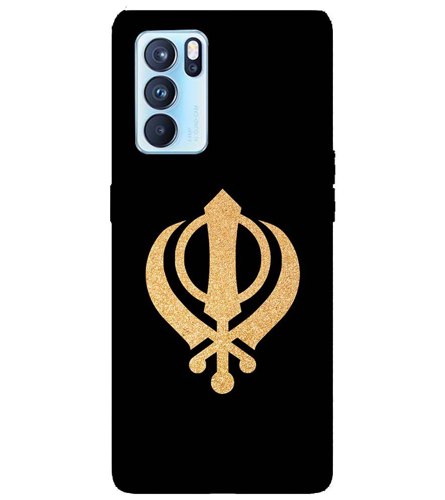 PS1300-Khanda Sahib Back Cover for Oppo Reno6 5G