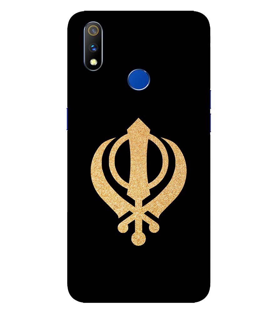 PS1300-Khanda Sahib Back Cover for Realme 3 Pro