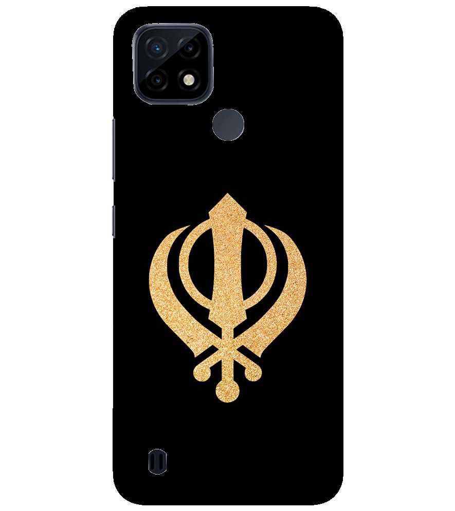 PS1300-Khanda Sahib Back Cover for Realme C21