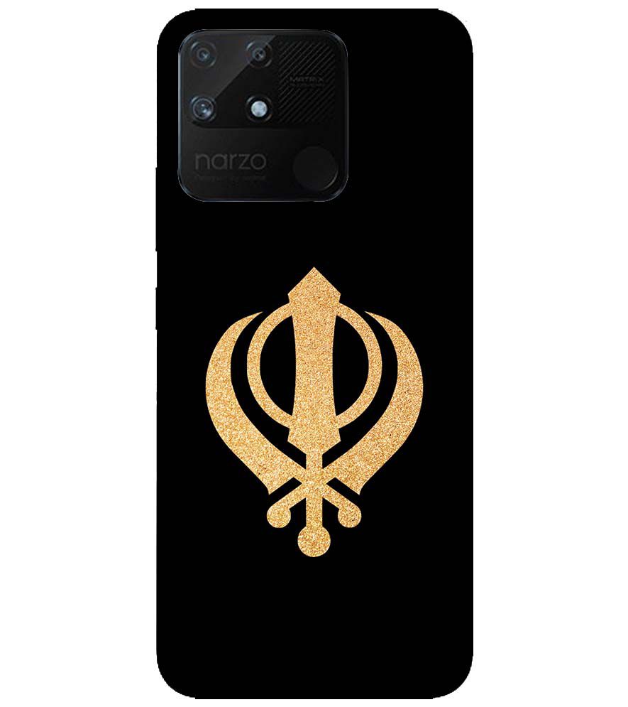 PS1300-Khanda Sahib Back Cover for Realme Narzo 50A