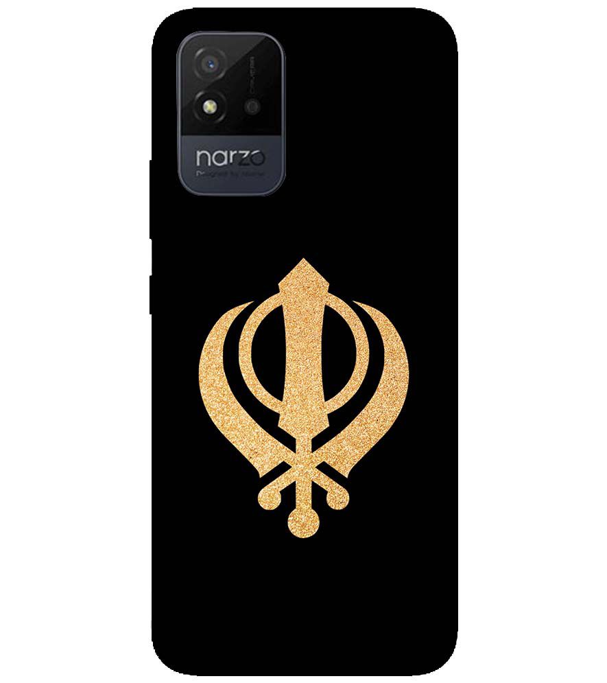 PS1300-Khanda Sahib Back Cover for Realme Narzo 50i