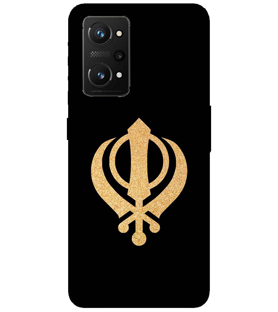 PS1300-Khanda Sahib Back Cover for Realme Q3 Pro 5G